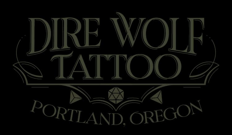 Dire Wolf Tattoo logo