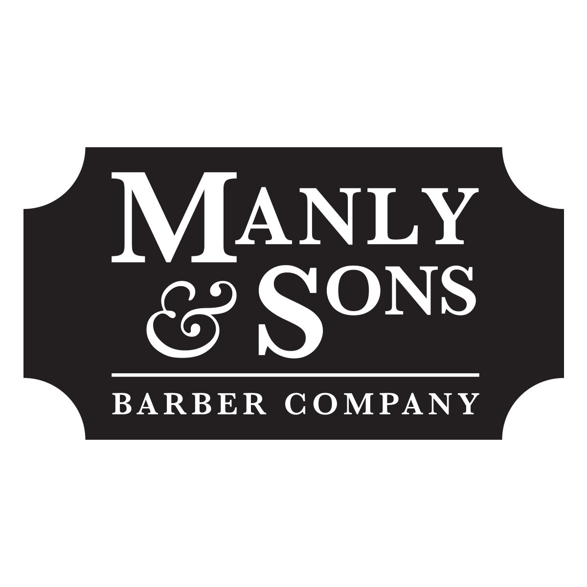 MANLY & SONS Barber Company logo