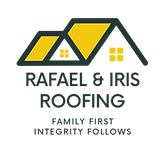 Rafael and Iris Roofing Company logo
